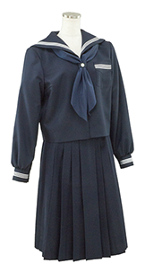 積志中,セーラー服,冬服